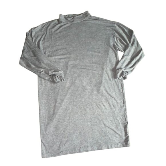 Express Womens Mock Neck Sweatshirt Dress-Gray-Size L-GUC - Picture 1 of 5
